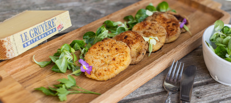 Croquettes de Gruyère AOP panées