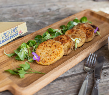 Croquettes de Gruyère AOP panées