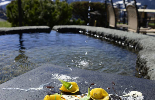 Ravioles végétales aux Champignons, Truffe noire et Topinambours