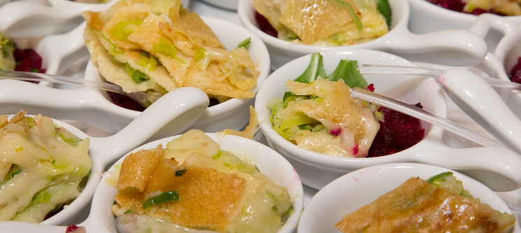 La Lasagne de crêpes au vacherin fribourgeois au poireau et truffes 